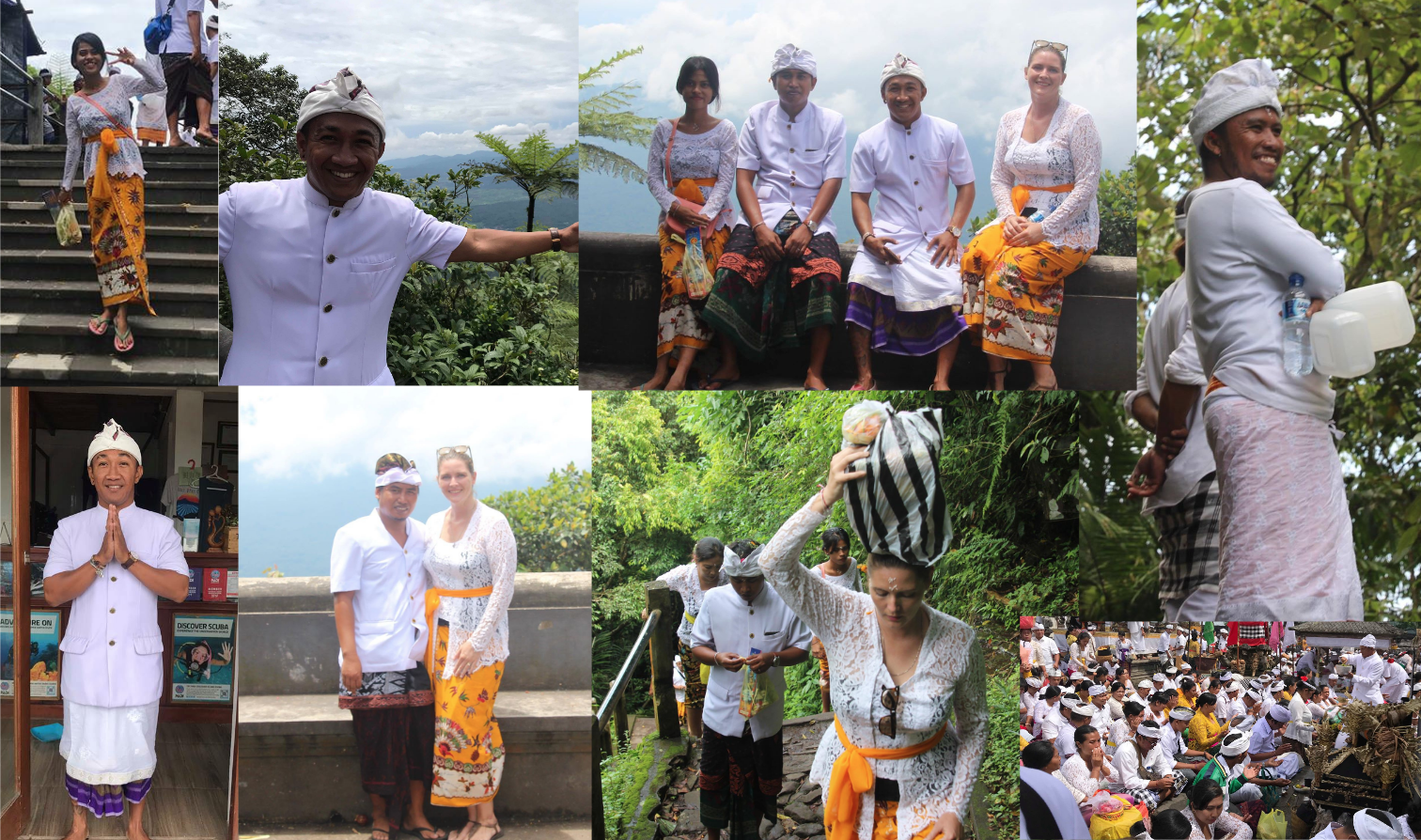 Montage of photos from Lempuyang Temple