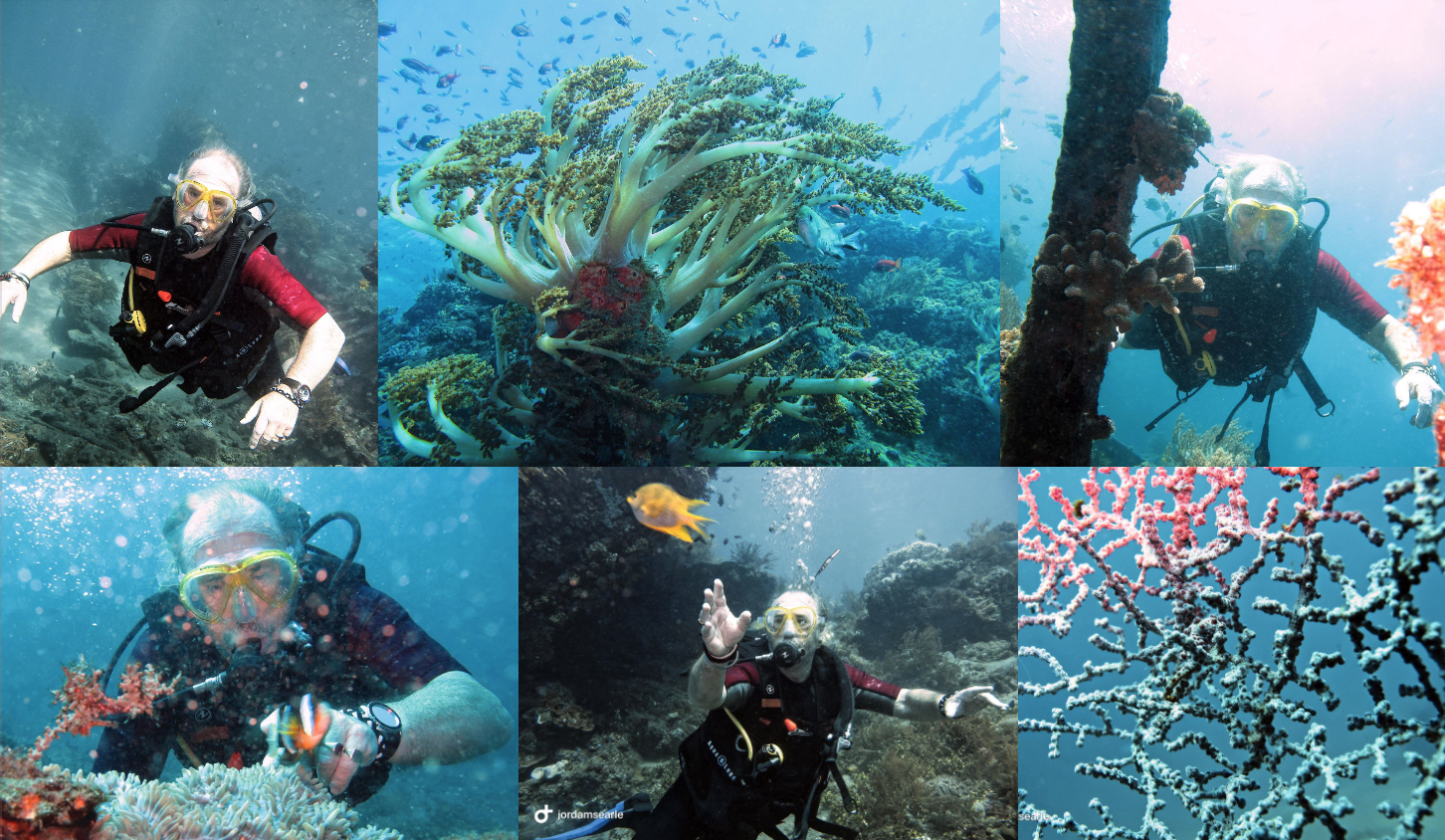 Ivan diving on the Japanese Shipwreck in Lipah