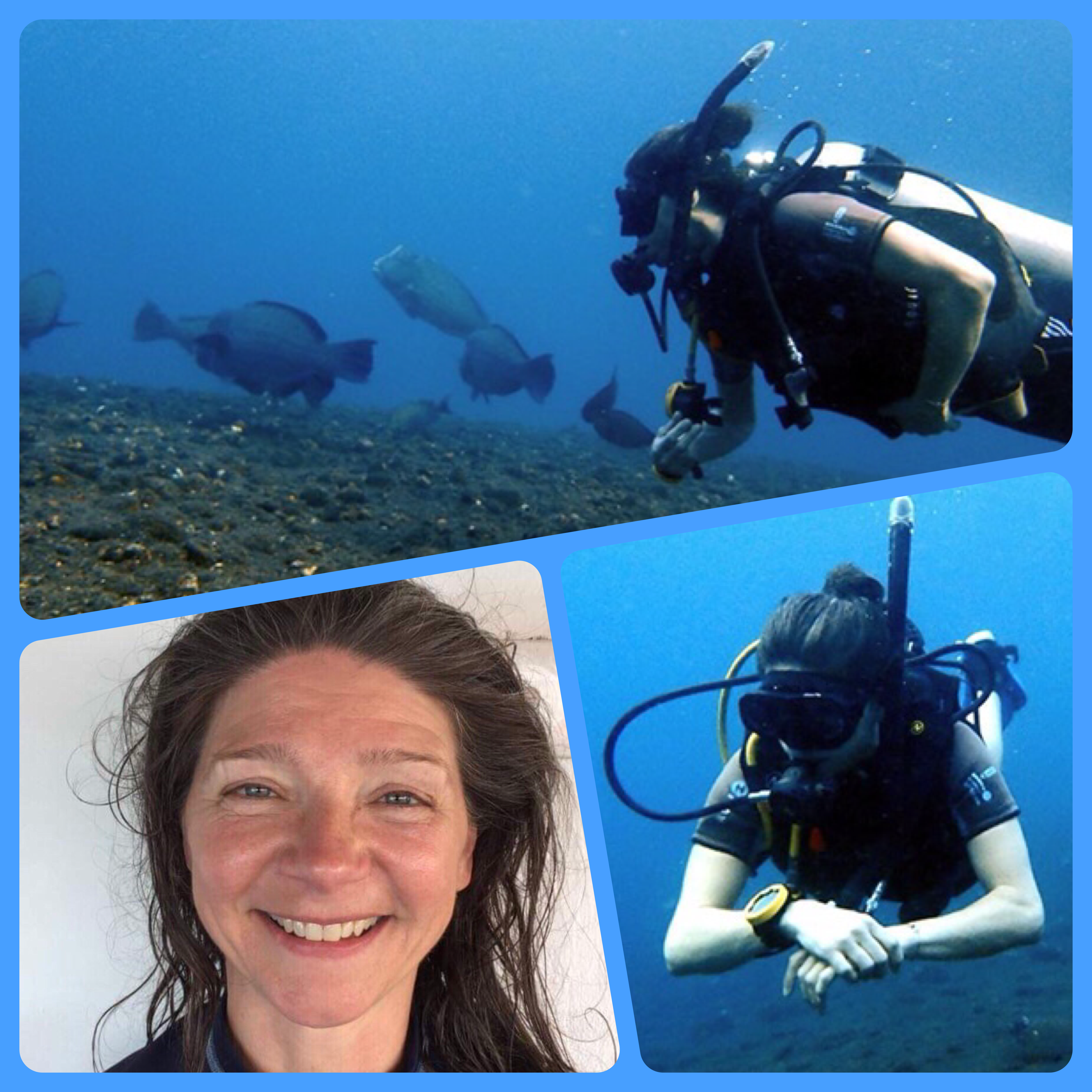 Gabriele completing her PADI Open Water course in Amed 