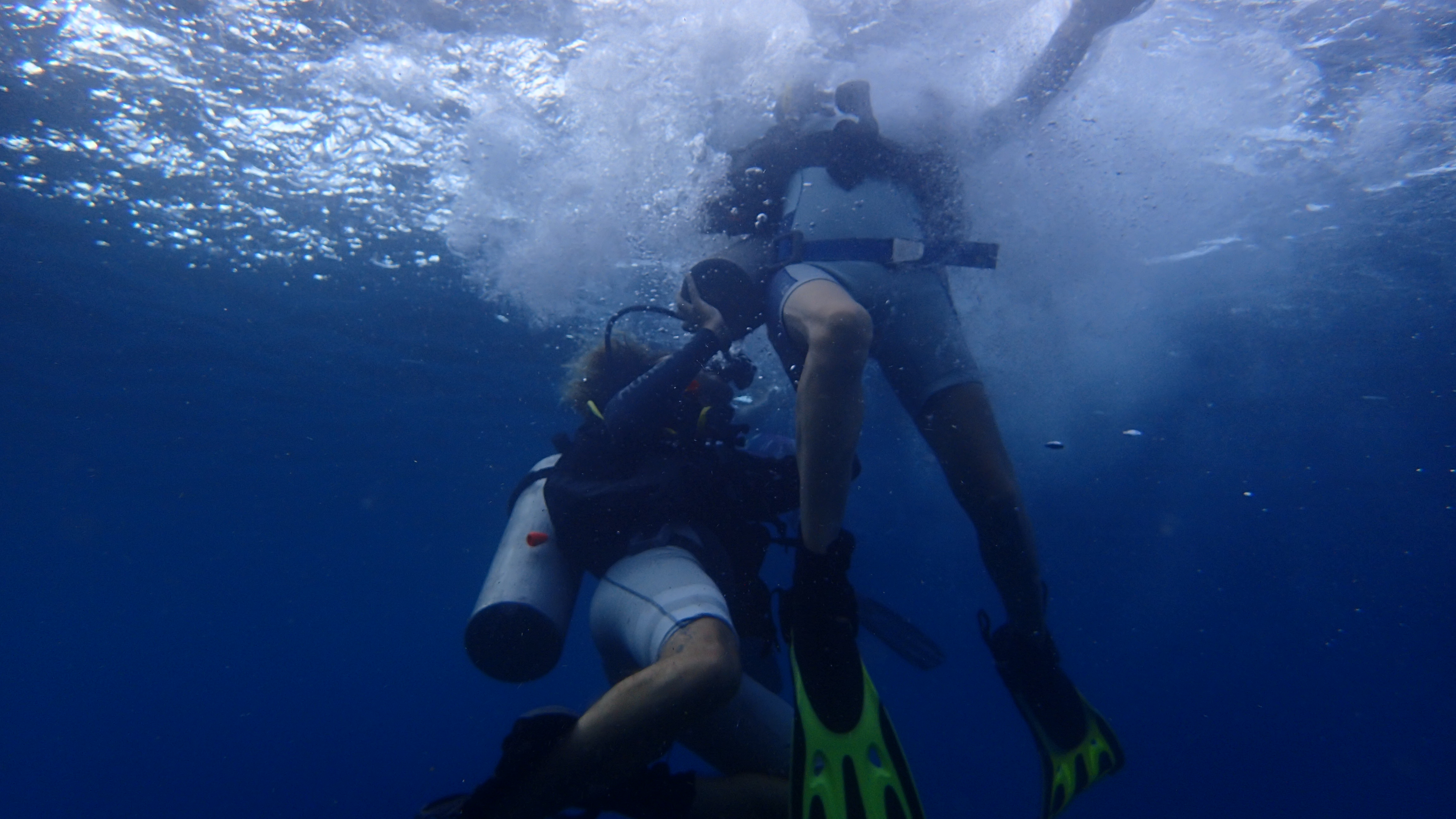 Responding to Tired diver on the surface