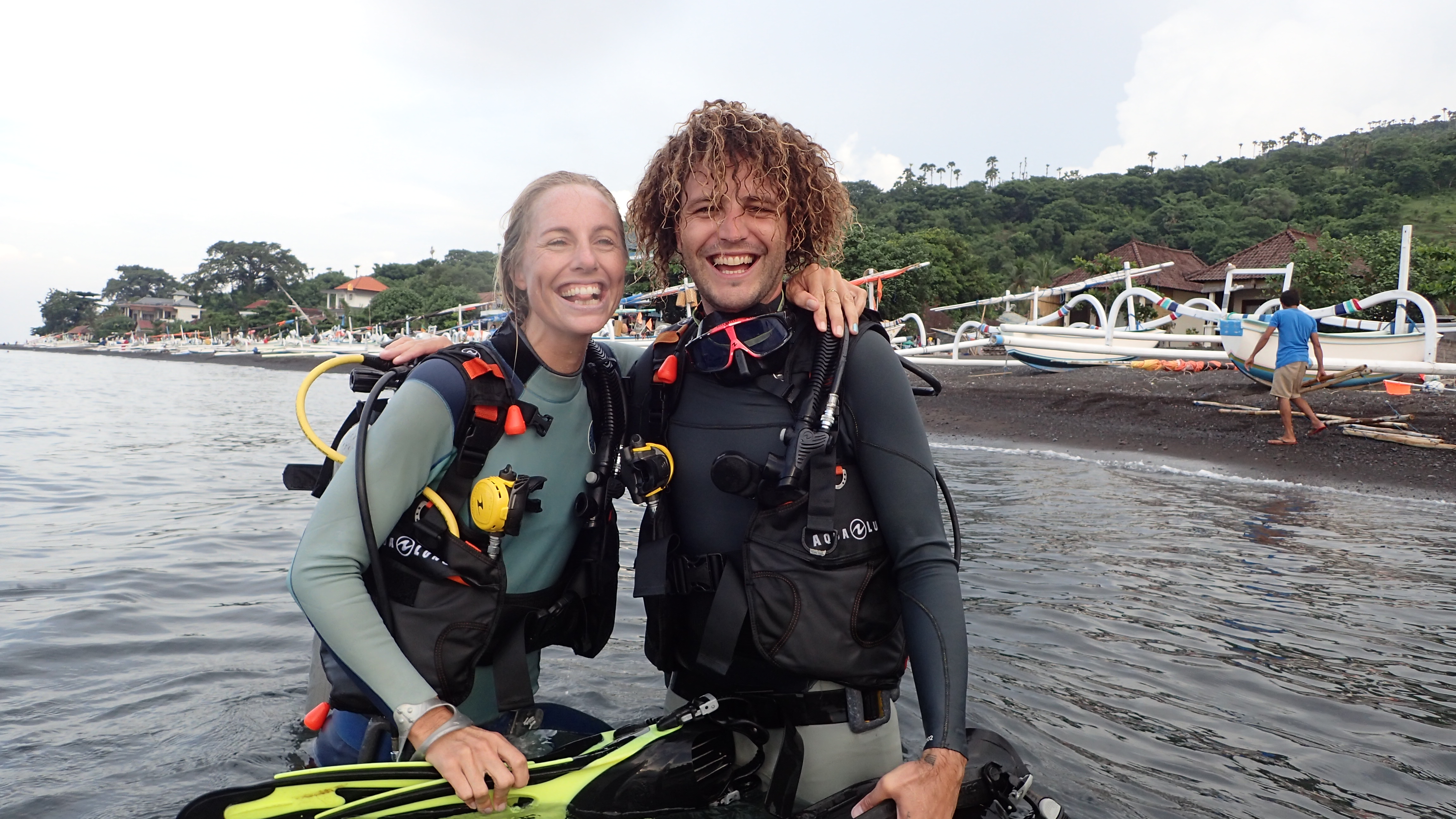 Tom and Kate after the rescue session