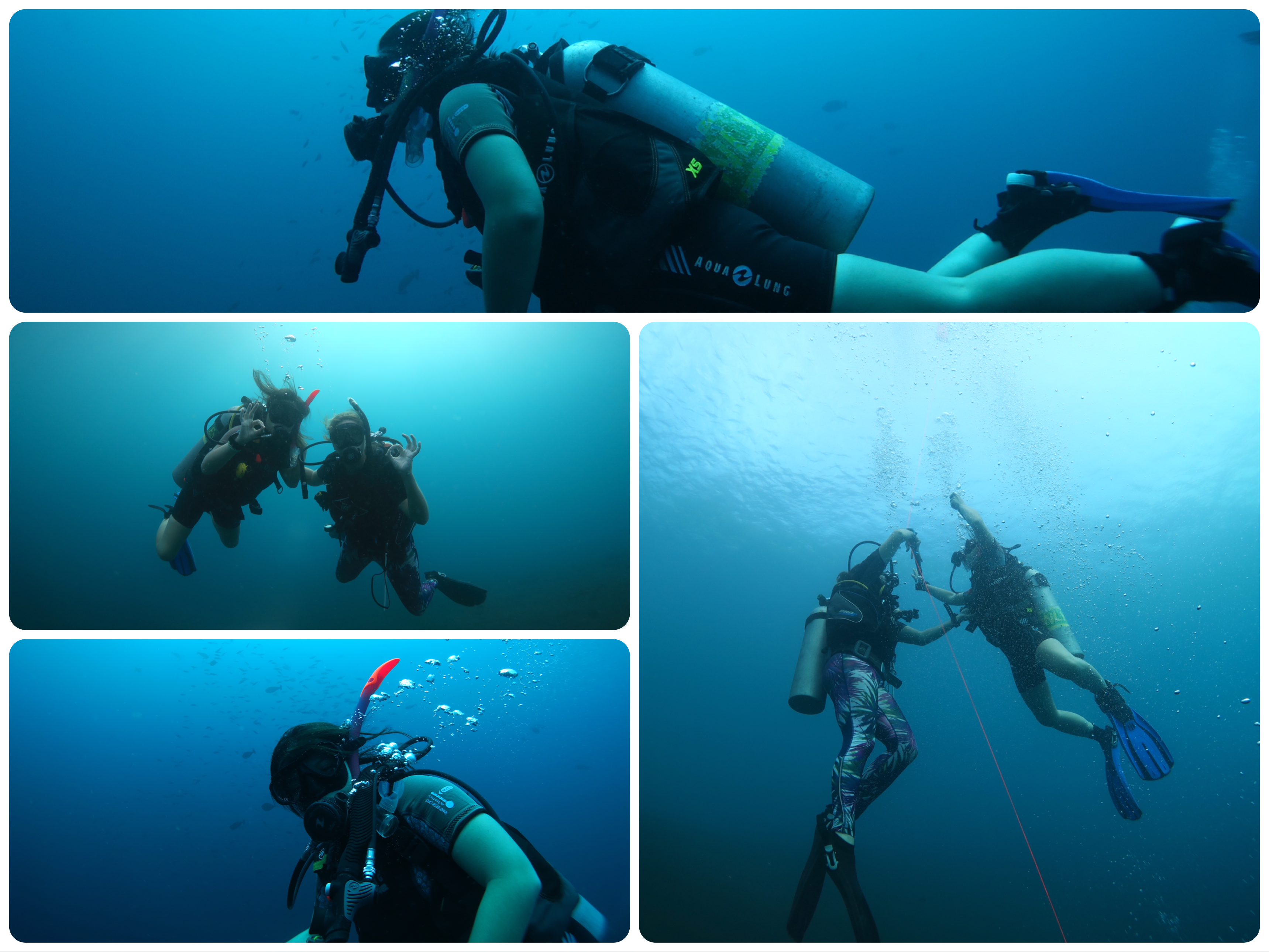 Wei-Li's PADI Open Water courese in Amed, Bali