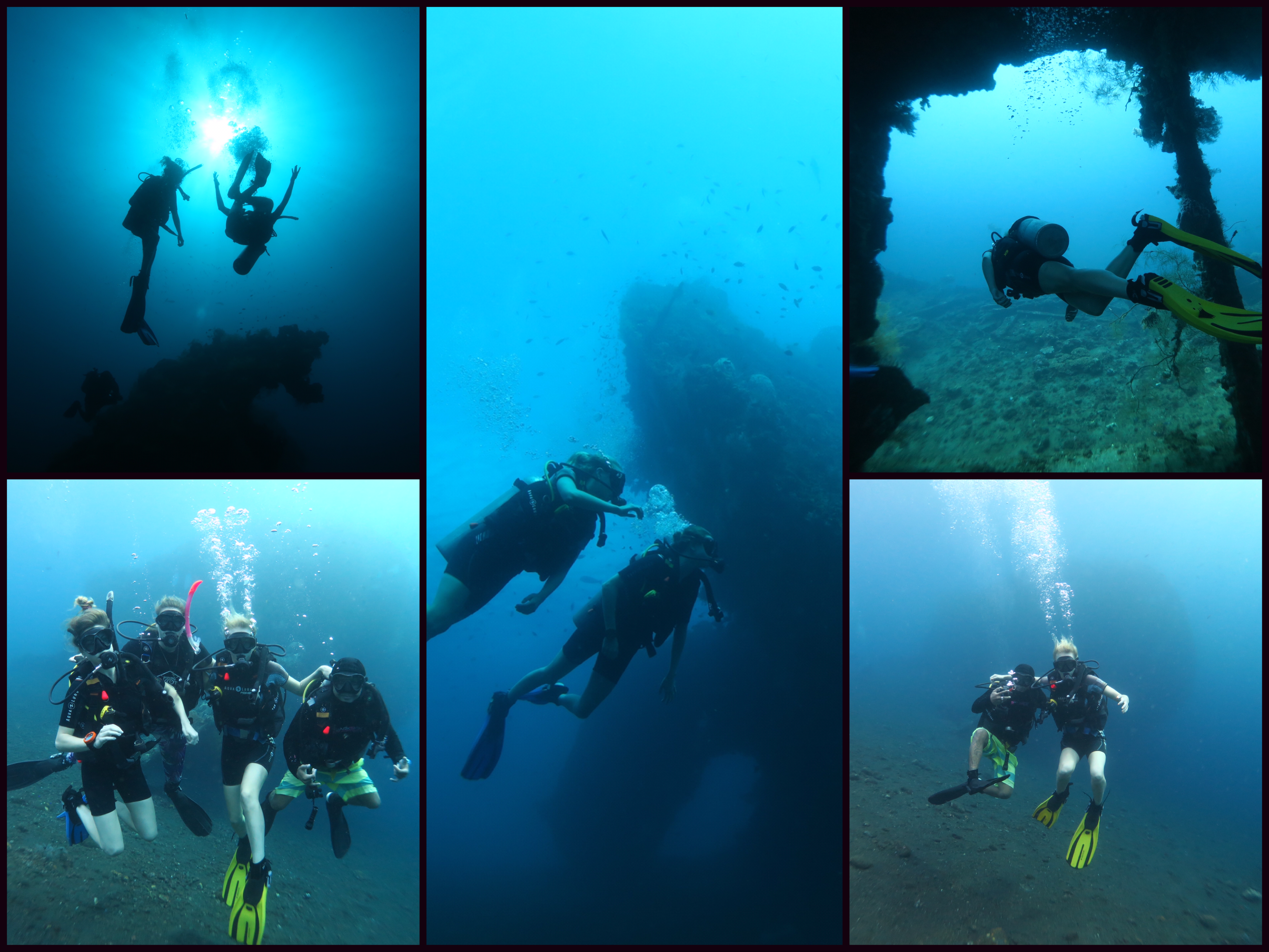 Compilation of photos from Sarah's Dive in Tulamben