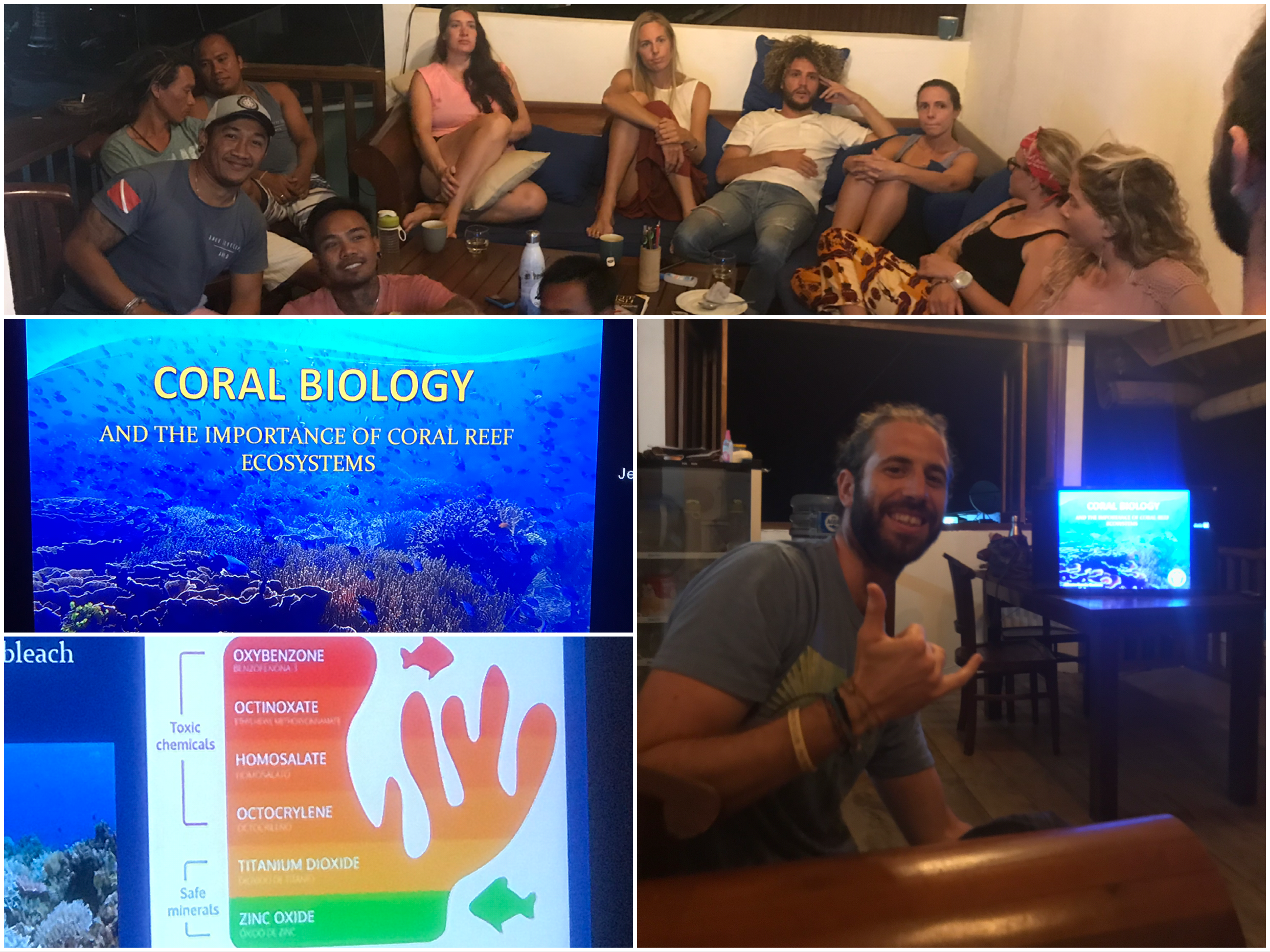 Coral Biology talk at Bali Dive Cove in Amed, Bali 