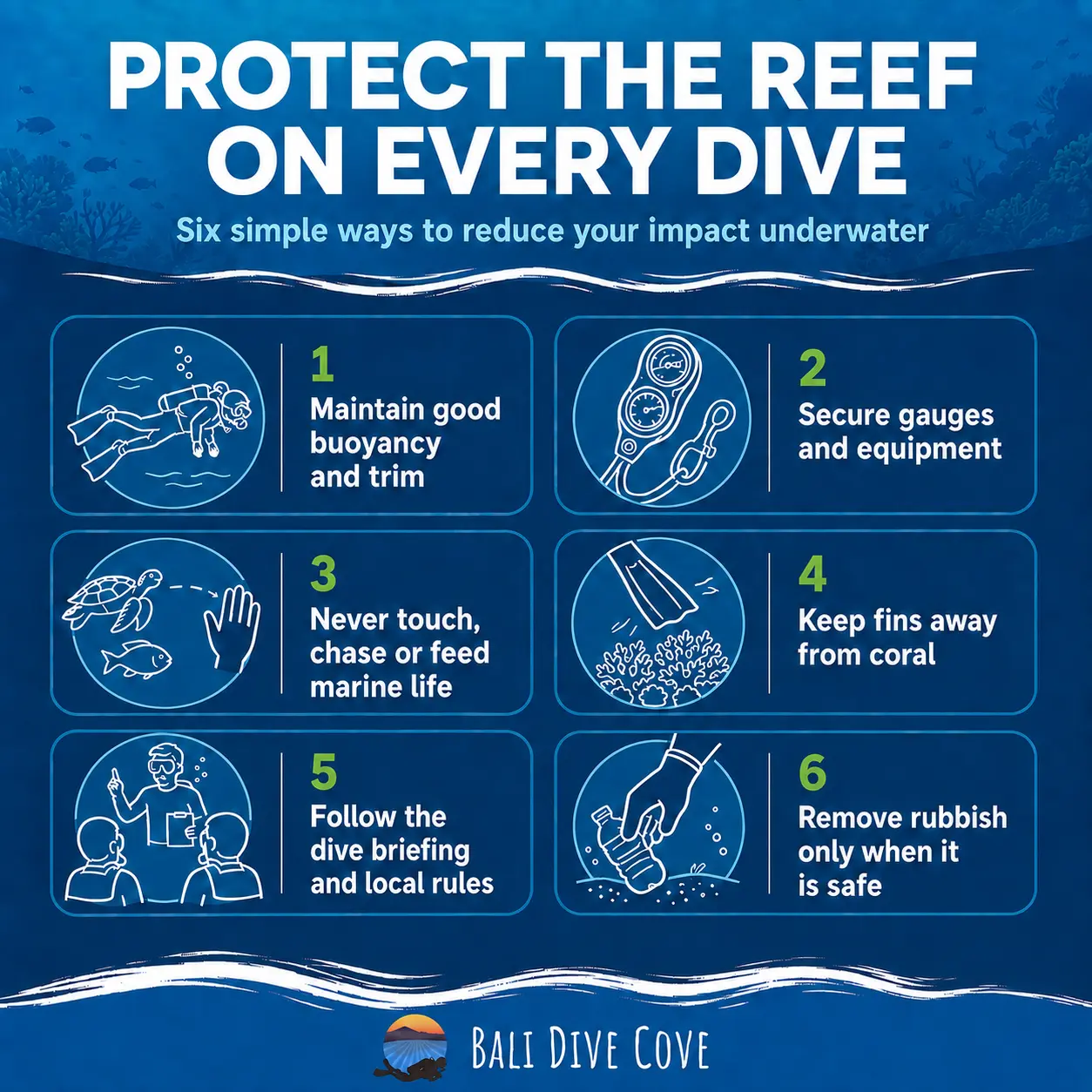Six ways divers can reduce their impact on coral reefs